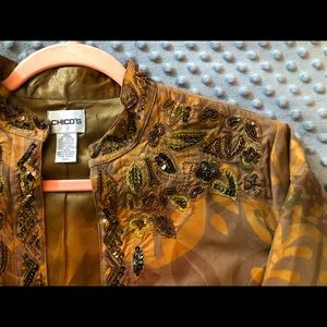 Chico’s Beaded and Sequined Jacket - Size 1 (M/8)